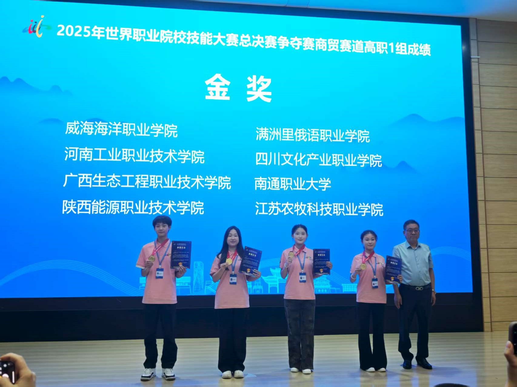 学院代表队获2025年世界职业院校技能大赛总决赛金奖